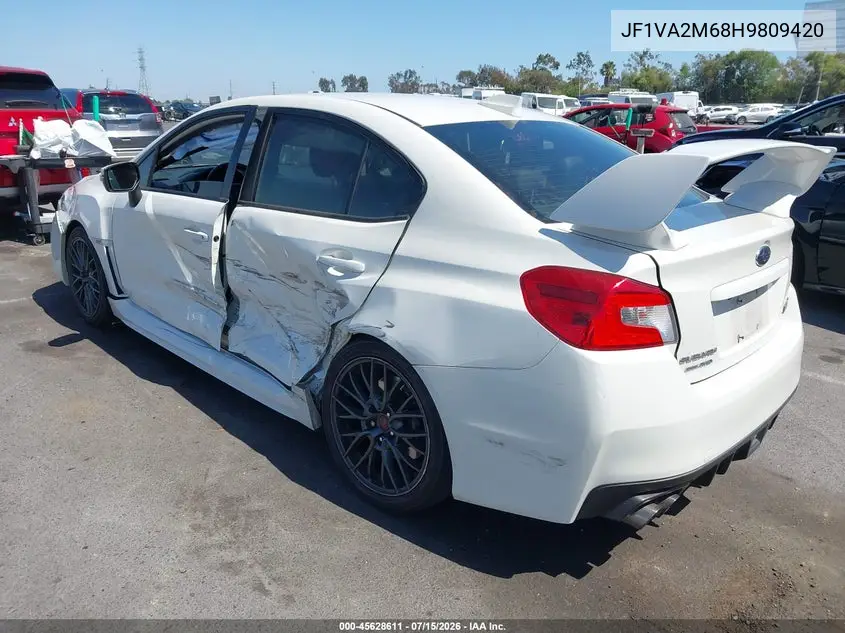 2017 Subaru Wrx Sti VIN: JF1VA2M68H9809420 Lot: 45628611