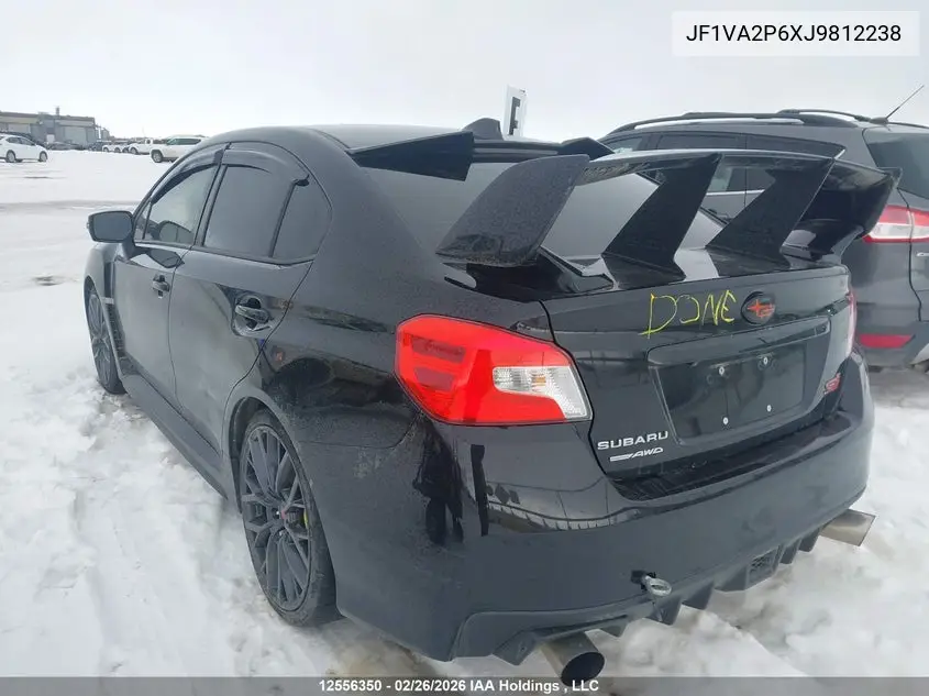 2018 Subaru Wrx Sti Sport VIN: JF1VA2P6XJ9812238 Lot: 12556350x