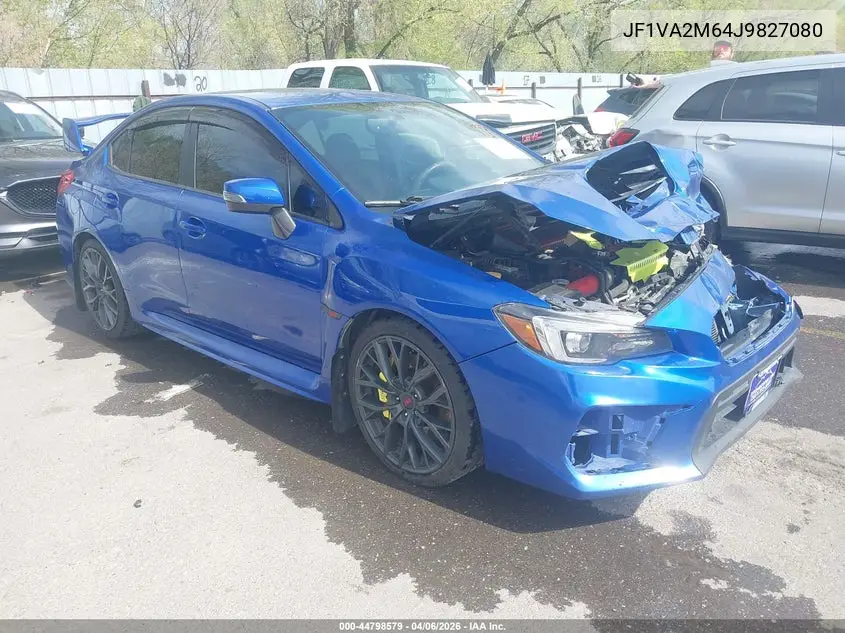 2018 Subaru Wrx Sti VIN: JF1VA2M64J9827080 Lot: 44798579