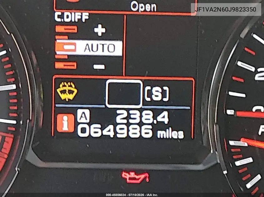 2018 Subaru Wrx Sti VIN: JF1VA2N60J9823350 Lot: 45556024