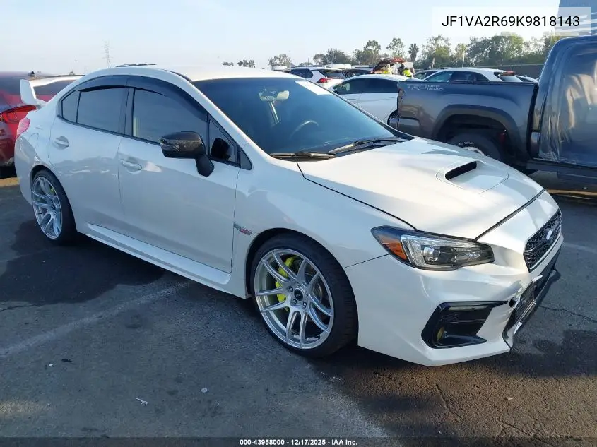 JF1VA2R69K9818143 2019 Subaru Wrx Sti