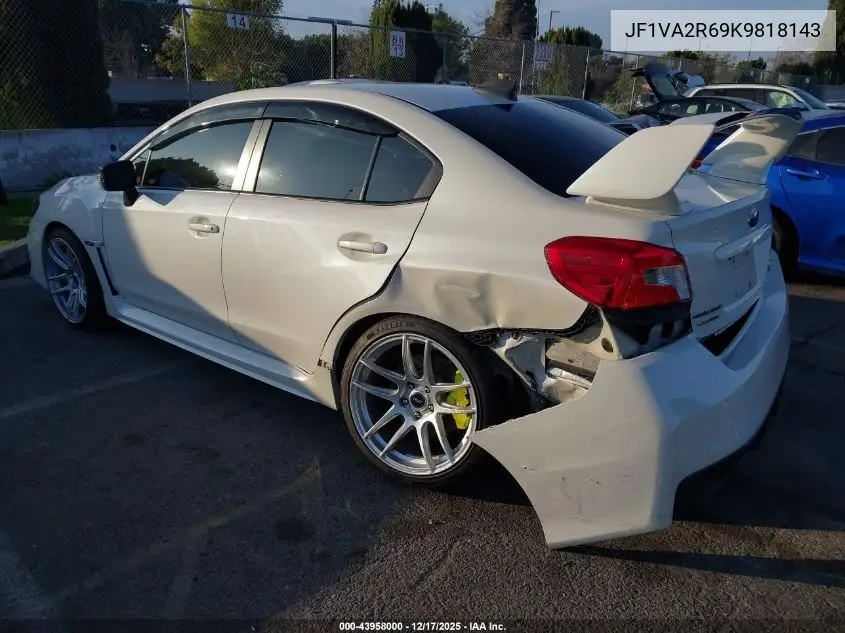 JF1VA2R69K9818143 2019 Subaru Wrx Sti