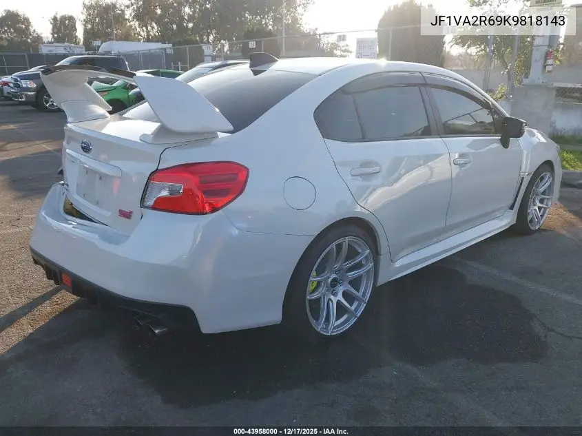 JF1VA2R69K9818143 2019 Subaru Wrx Sti