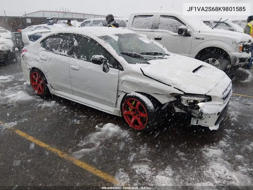 2019 Subaru Wrx Sti VIN: JF1VA2S68K9801585 Lot: 44542692