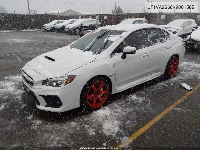2019 Subaru Wrx Sti VIN: JF1VA2S68K9801585 Lot: 44542692