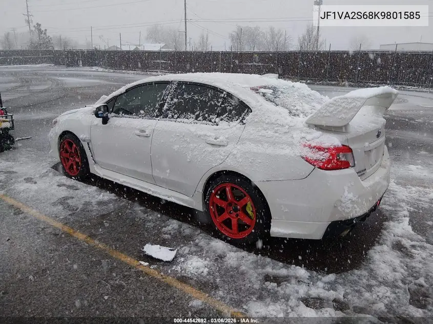 2019 Subaru Wrx Sti VIN: JF1VA2S68K9801585 Lot: 44542692