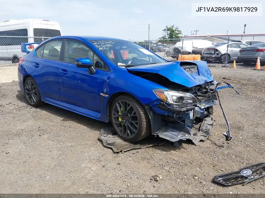 2019 Subaru Wrx Sti VIN: JF1VA2R69K9817929 Lot: 45347475