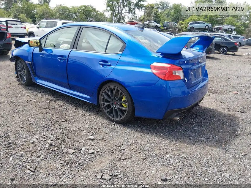 2019 Subaru Wrx Sti VIN: JF1VA2R69K9817929 Lot: 45347475