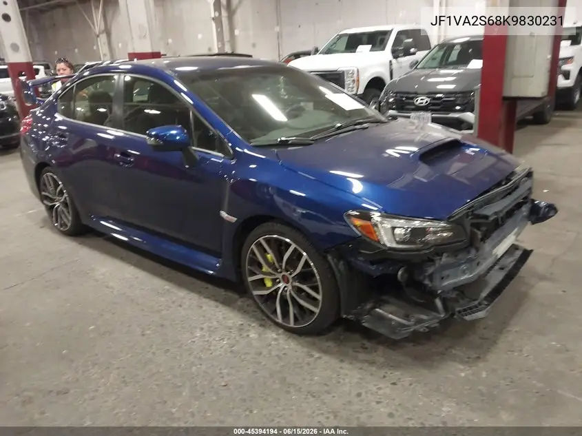 2019 Subaru Wrx Sti VIN: JF1VA2S68K9830231 Lot: 45394194