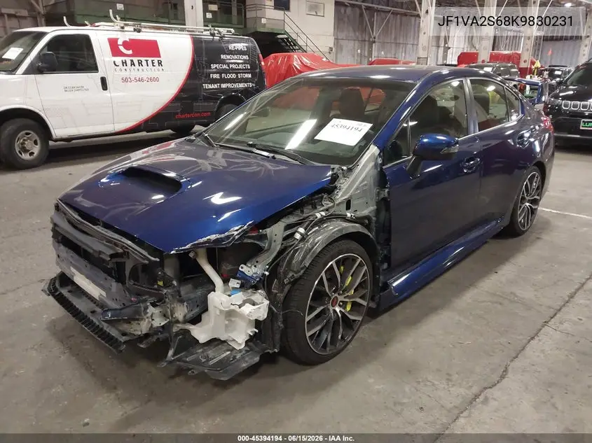 2019 Subaru Wrx Sti VIN: JF1VA2S68K9830231 Lot: 45394194