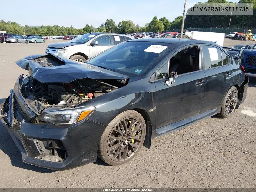 2019 Subaru Wrx Sti VIN: JF1VA2R61K9818735 Lot: 45636129