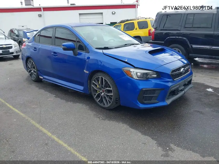 2020 Subaru Wrx Sti VIN: JF1VA2E6XL9809104 Lot: 44847363