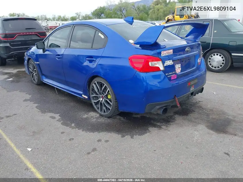2020 Subaru Wrx Sti VIN: JF1VA2E6XL9809104 Lot: 44847363