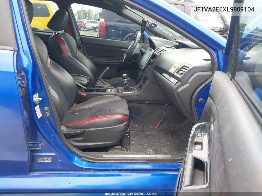 2020 Subaru Wrx Sti VIN: JF1VA2E6XL9809104 Lot: 44847363