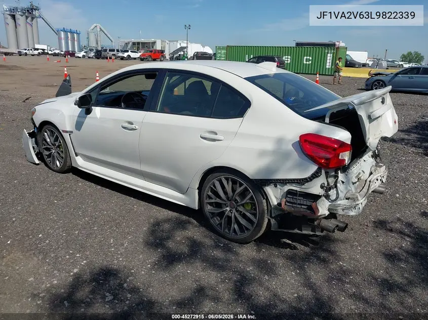 2020 Subaru Wrx Sti Limited VIN: JF1VA2V63L9822339 Lot: 45272915