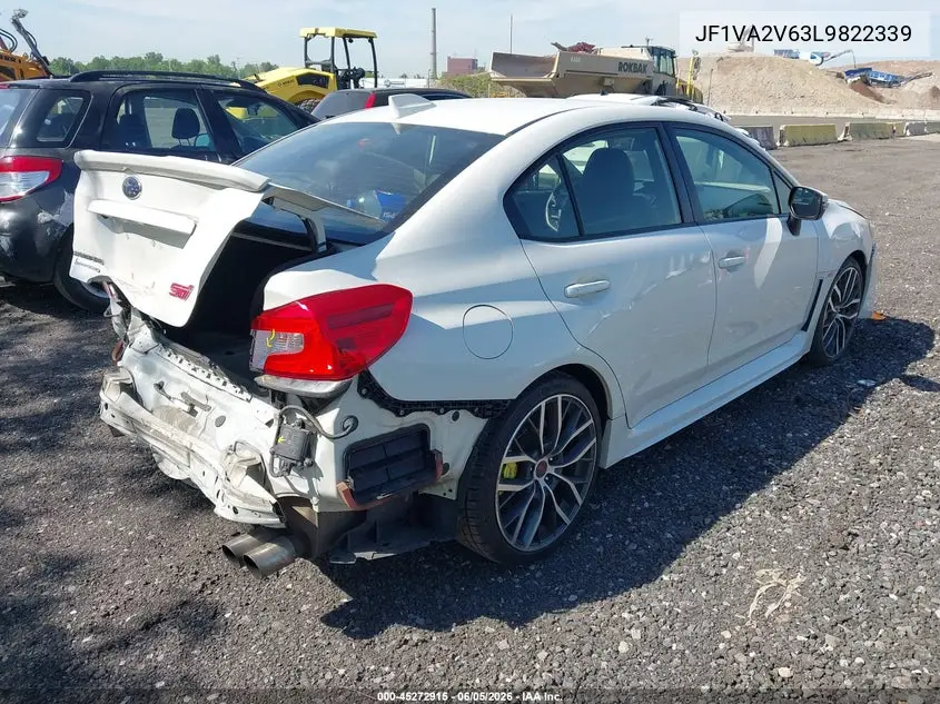 2020 Subaru Wrx Sti Limited VIN: JF1VA2V63L9822339 Lot: 45272915