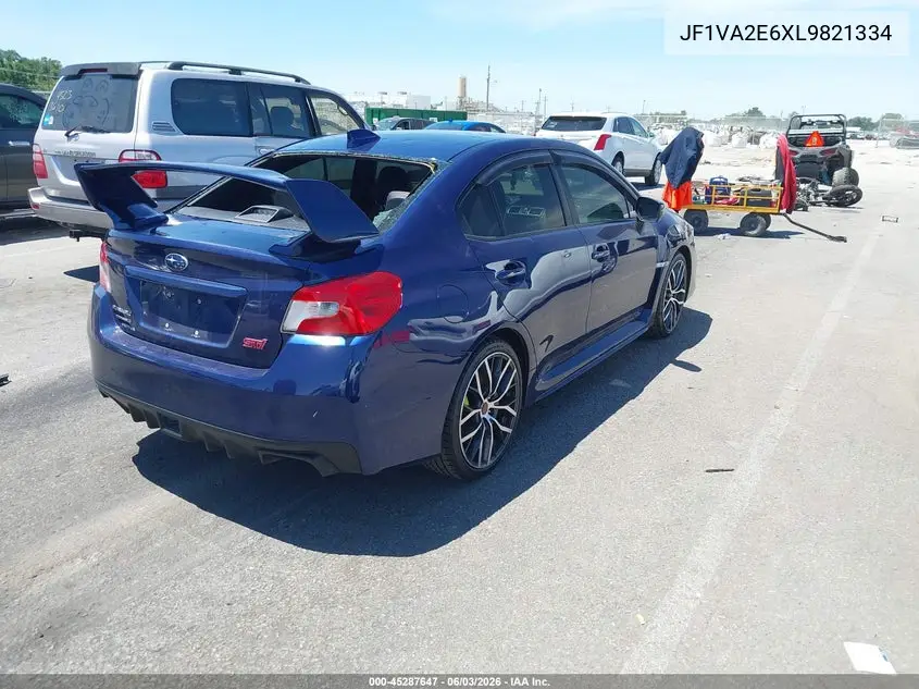 2020 Subaru Wrx Sti VIN: JF1VA2E6XL9821334 Lot: 45287647