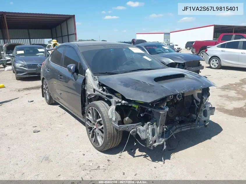 2020 Subaru Wrx Sti VIN: JF1VA2S67L9815401 Lot: 45402108