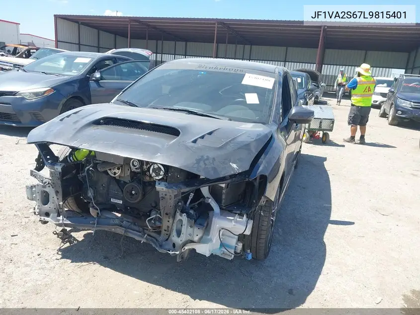2020 Subaru Wrx Sti VIN: JF1VA2S67L9815401 Lot: 45402108