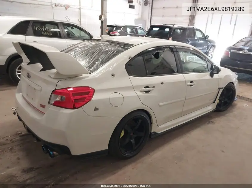 2020 Subaru Wrx Sti VIN: JF1VA2E6XL9819289 Lot: 45453992