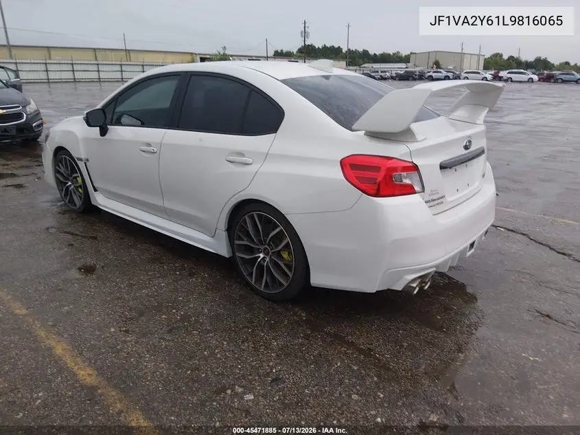 2020 Subaru Wrx Sti Limited VIN: JF1VA2Y61L9816065 Lot: 45471885