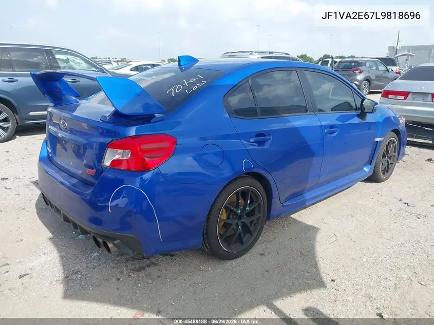 2020 Subaru Wrx Sti VIN: JF1VA2E67L9818696 Lot: 45489188