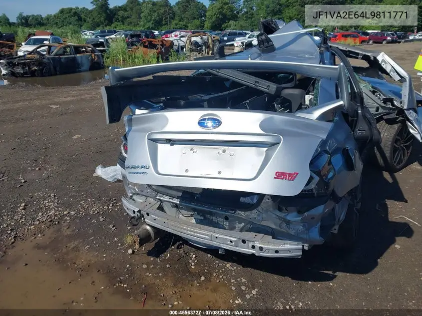2020 Subaru Wrx Sti VIN: JF1VA2E64L9811771 Lot: 45563727