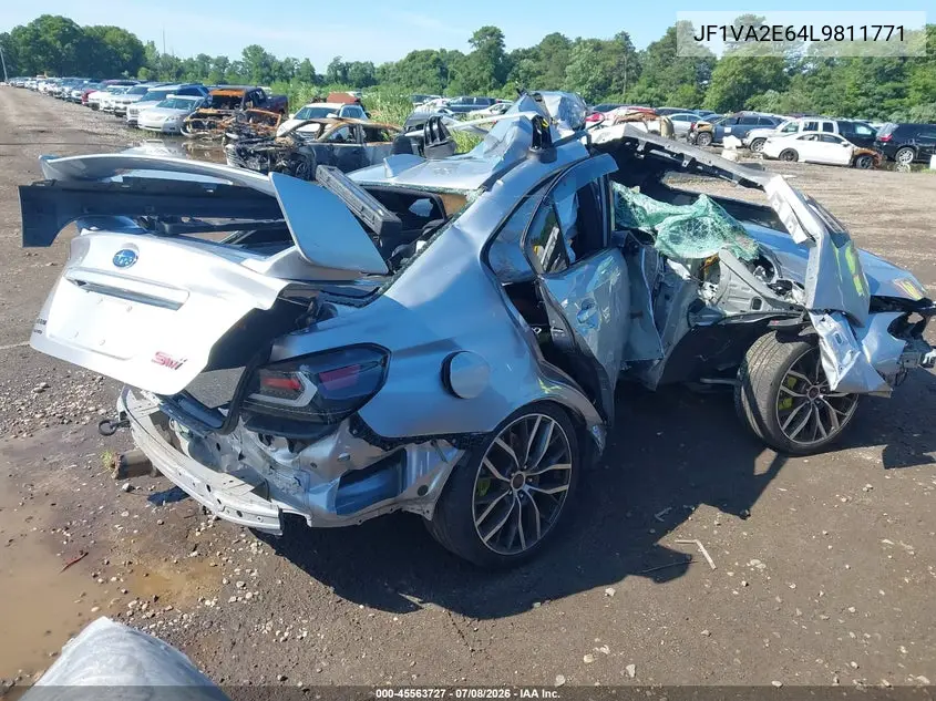 2020 Subaru Wrx Sti VIN: JF1VA2E64L9811771 Lot: 45563727