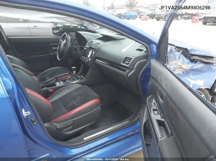 2021 Subaru Wrx Sti VIN: JF1VA2S64M9806298 Lot: 44583892