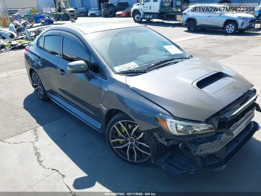 2021 Subaru Wrx Sti Limited VIN: JF1VA2W67M9822358 Lot: 44587542
