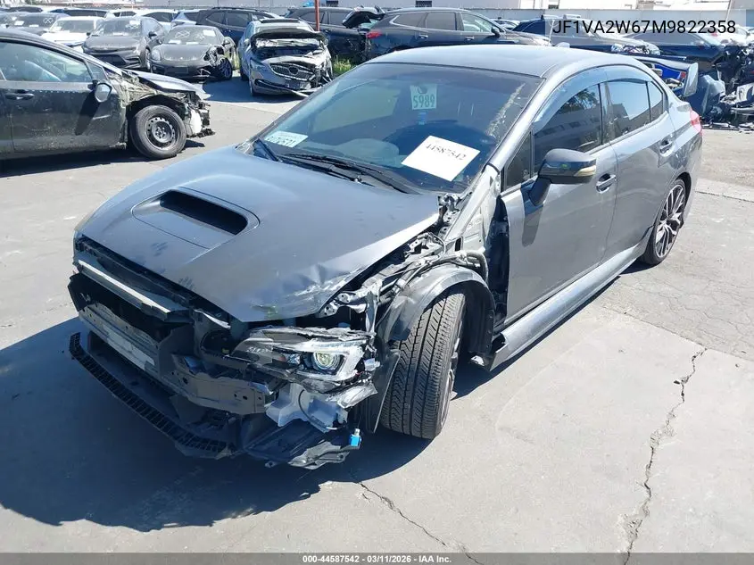 2021 Subaru Wrx Sti Limited VIN: JF1VA2W67M9822358 Lot: 44587542