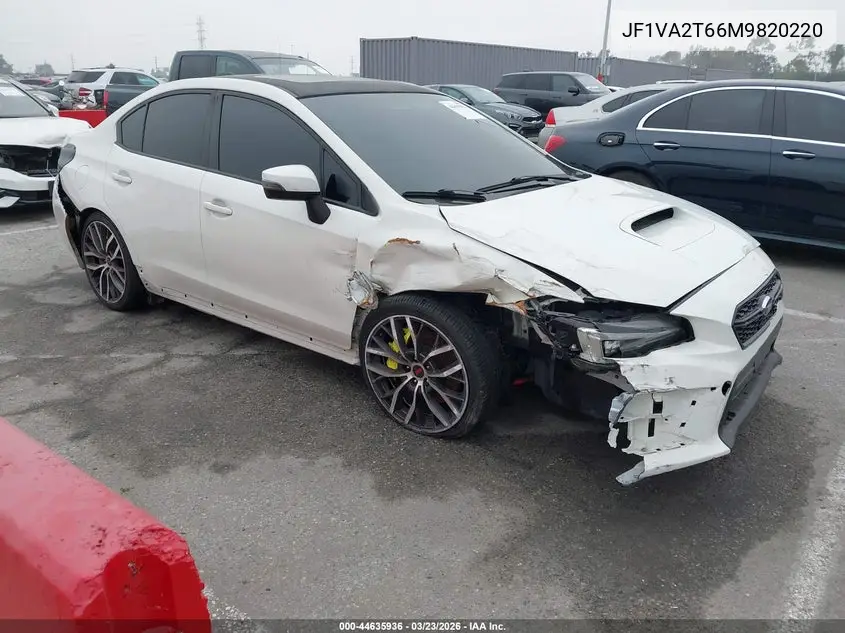 2021 Subaru Wrx Sti Limited VIN: JF1VA2T66M9820220 Lot: 44635936