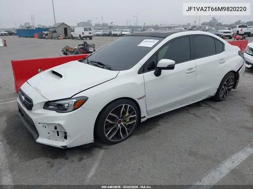 2021 Subaru Wrx Sti Limited VIN: JF1VA2T66M9820220 Lot: 44635936