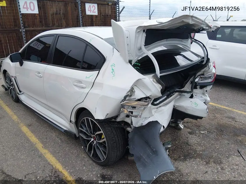2021 Subaru Wrx Sti VIN: JF1VA2E64M9819256 Lot: 45018977