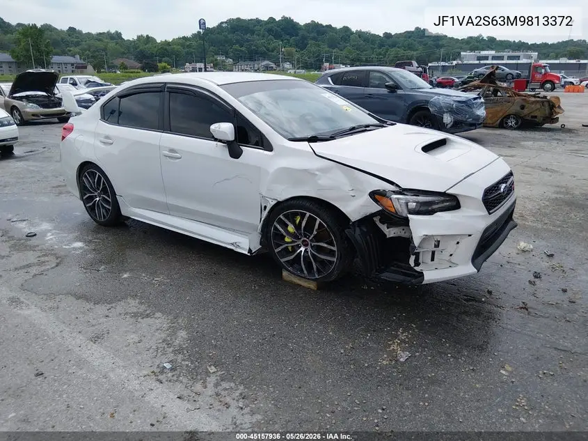 2021 Subaru Wrx Sti VIN: JF1VA2S63M9813372 Lot: 45157936