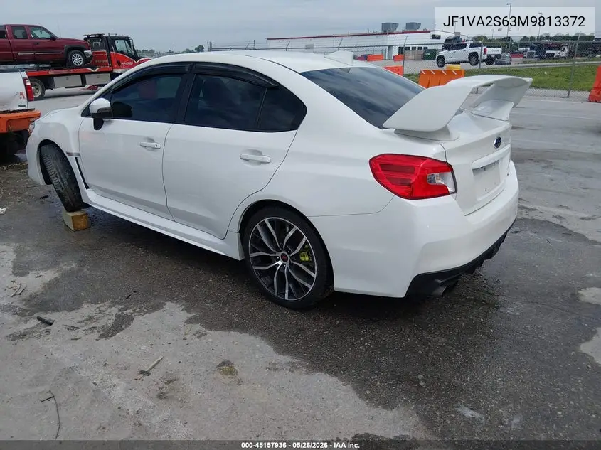 2021 Subaru Wrx Sti VIN: JF1VA2S63M9813372 Lot: 45157936