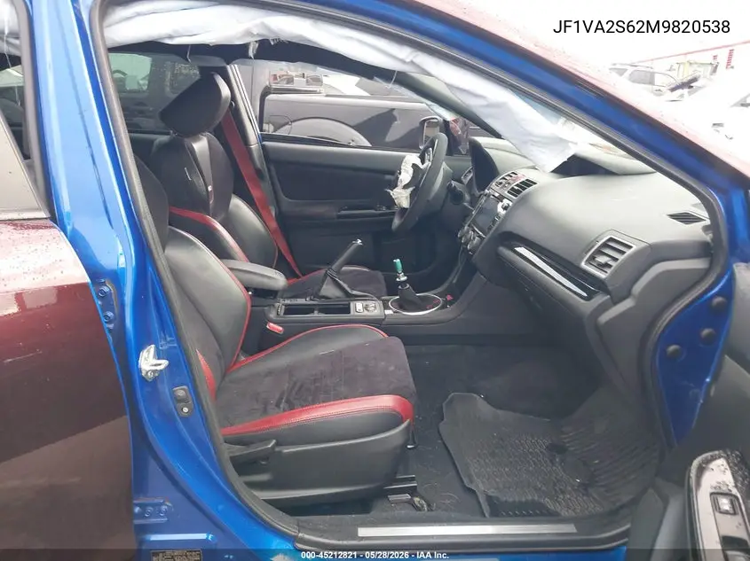 2021 Subaru Wrx Sti VIN: JF1VA2S62M9820538 Lot: 45212821