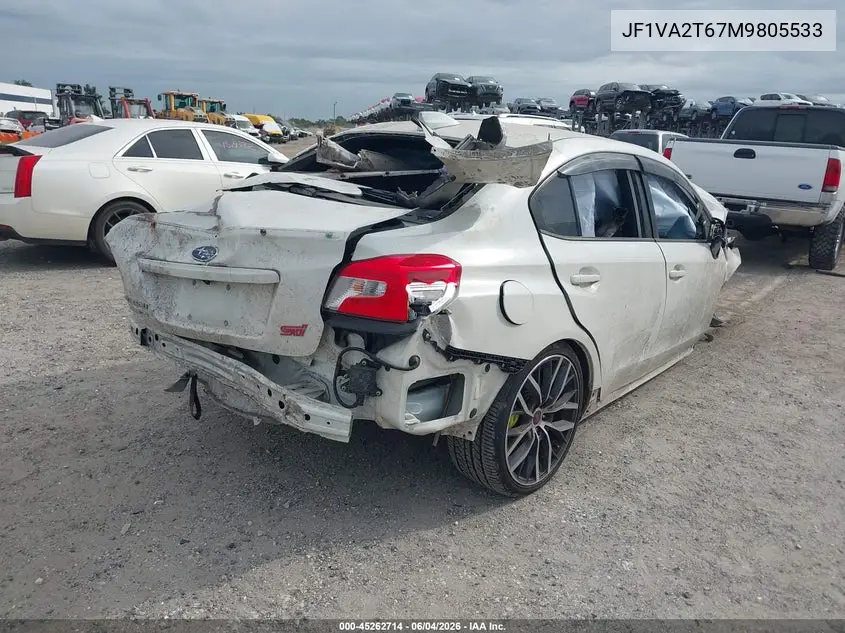 2021 Subaru Wrx Sti Limited VIN: JF1VA2T67M9805533 Lot: 45262714