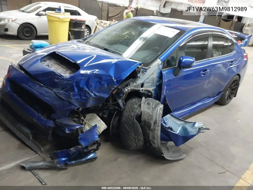 2021 Subaru Wrx Sti Limited VIN: JF1VA2W63M9812989 Lot: 45323286