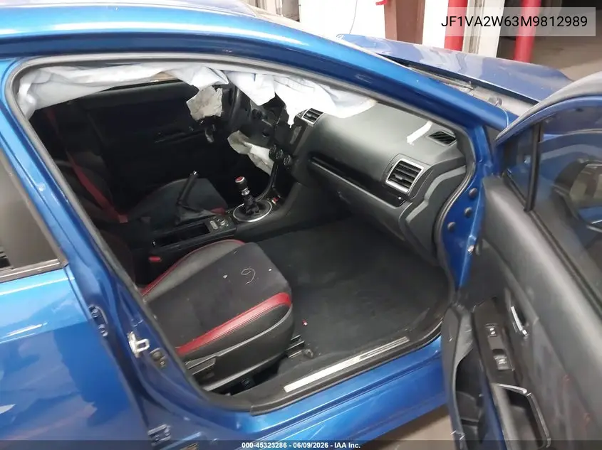 2021 Subaru Wrx Sti Limited VIN: JF1VA2W63M9812989 Lot: 45323286