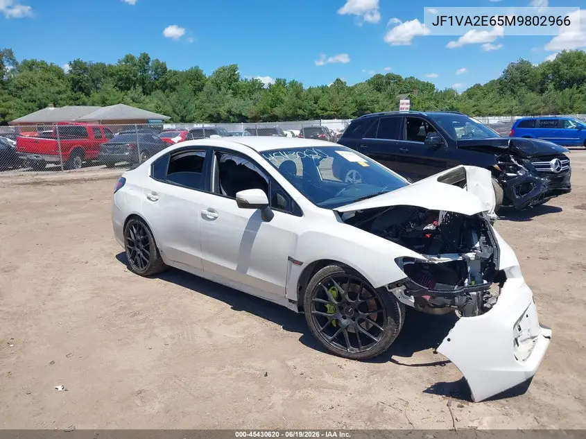 2021 Subaru Wrx Sti VIN: JF1VA2E65M9802966 Lot: 45430620