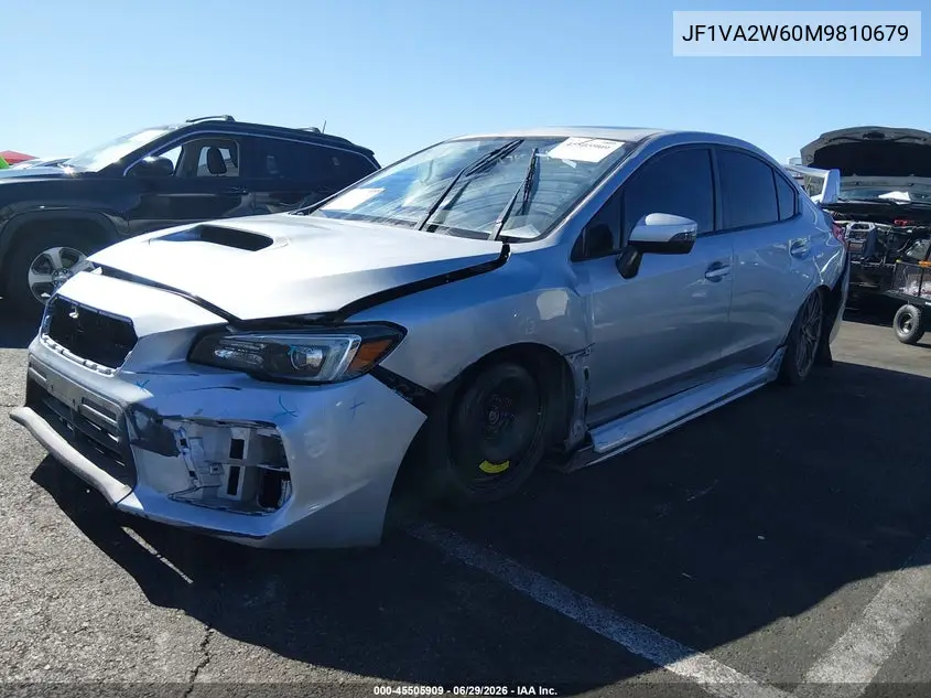 2021 Subaru Wrx Sti Limited VIN: JF1VA2W60M9810679 Lot: 45505909