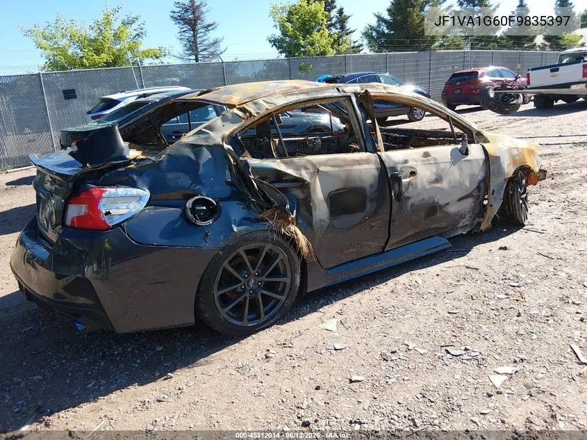 2015 Subaru Wrx Limited VIN: JF1VA1G60F9835397 Lot: 45312014