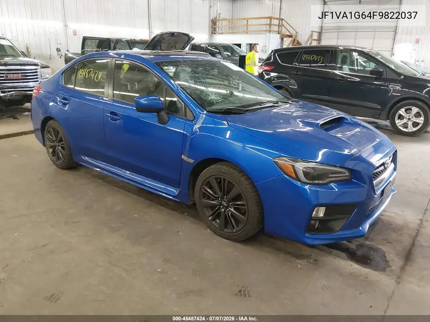 2015 Subaru Wrx Limited VIN: JF1VA1G64F9822037 Lot: 45487424