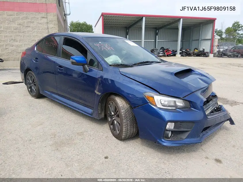 2015 Subaru Wrx Limited VIN: JF1VA1J65F9809158 Lot: 45500989