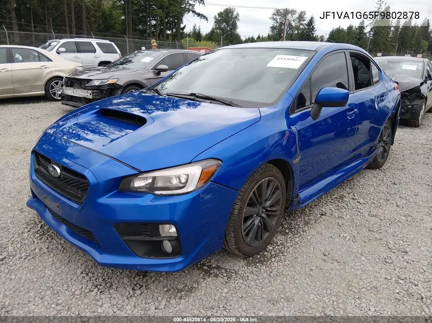 2015 Subaru Wrx Limited VIN: JF1VA1G65F9802878 Lot: 45520814