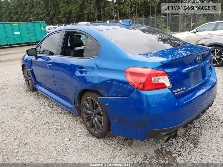 2015 Subaru Wrx Limited VIN: JF1VA1G65F9802878 Lot: 45520814