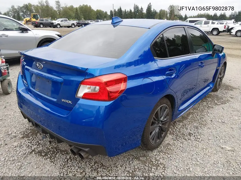 2015 Subaru Wrx Limited VIN: JF1VA1G65F9802878 Lot: 45520814