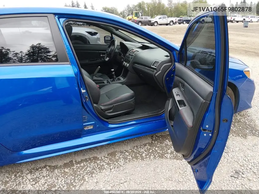 2015 Subaru Wrx Limited VIN: JF1VA1G65F9802878 Lot: 45520814