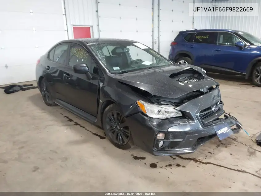 2015 Subaru Wrx Premium VIN: JF1VA1F66F9822669 Lot: 45528855